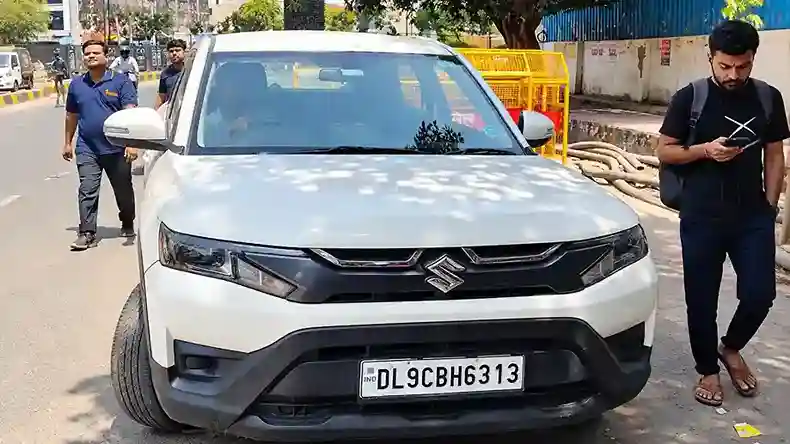 Brezza S  2026 petrol automatic interior and exterior view - Self Drive Car Rental in New Delhi by Aadhya Self Drive