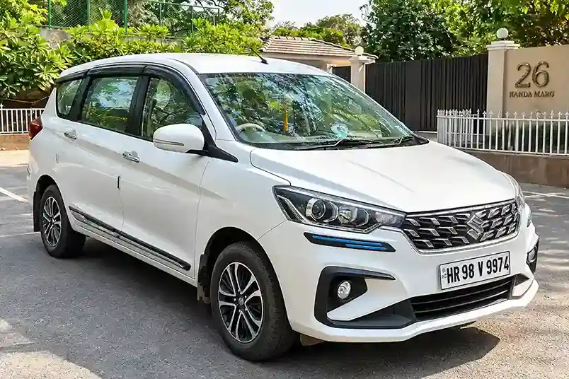 Ertiga  2025 petrol+cng manual interior and exterior view - Self Drive Car Rental in New Delhi by Aadhya Self Drive