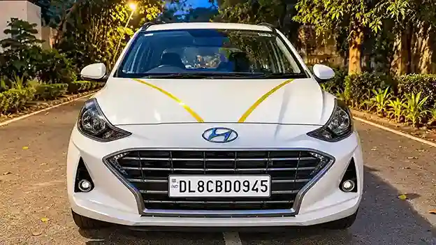 i10 NIOS  2022 petrol manual interior and exterior view - Self Drive Car Rental in New Delhi by Aadhya Self Drive